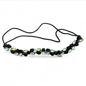 Black and Yellow Rhinestone Headband